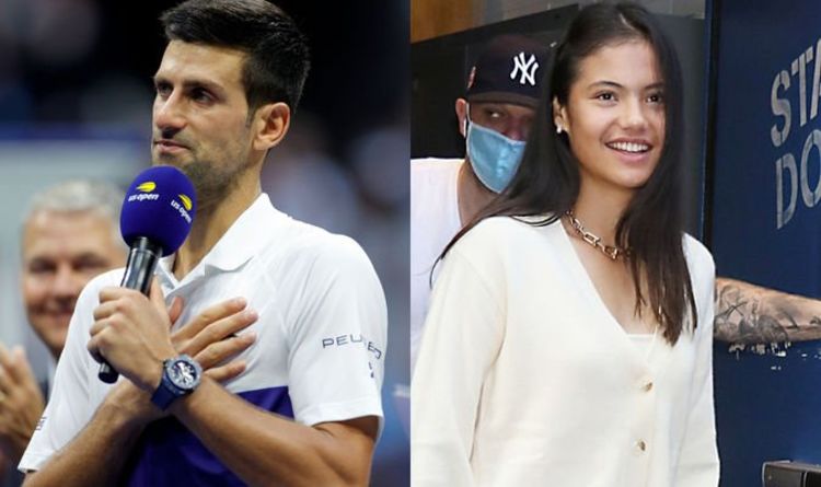 Novak Djokovic's heartfelt message to 'fantastic' Emma Raducanu