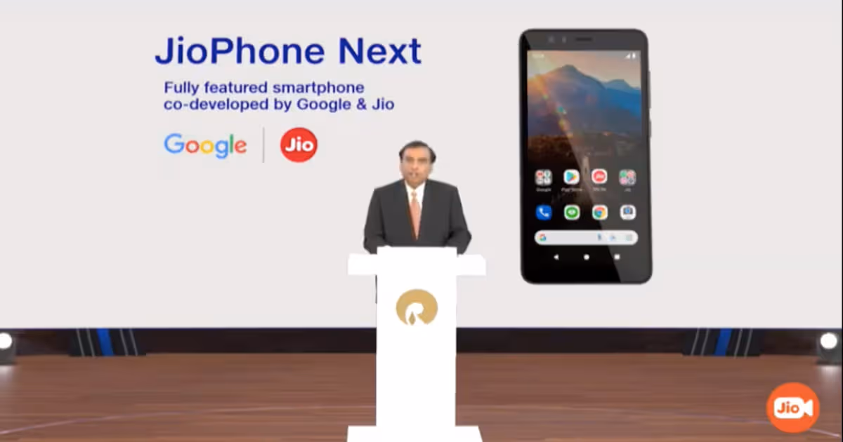 Jio Phone Next 4G Android phone announced at RIL AGM 2021: launch date, features, and more | 91mobiles.com