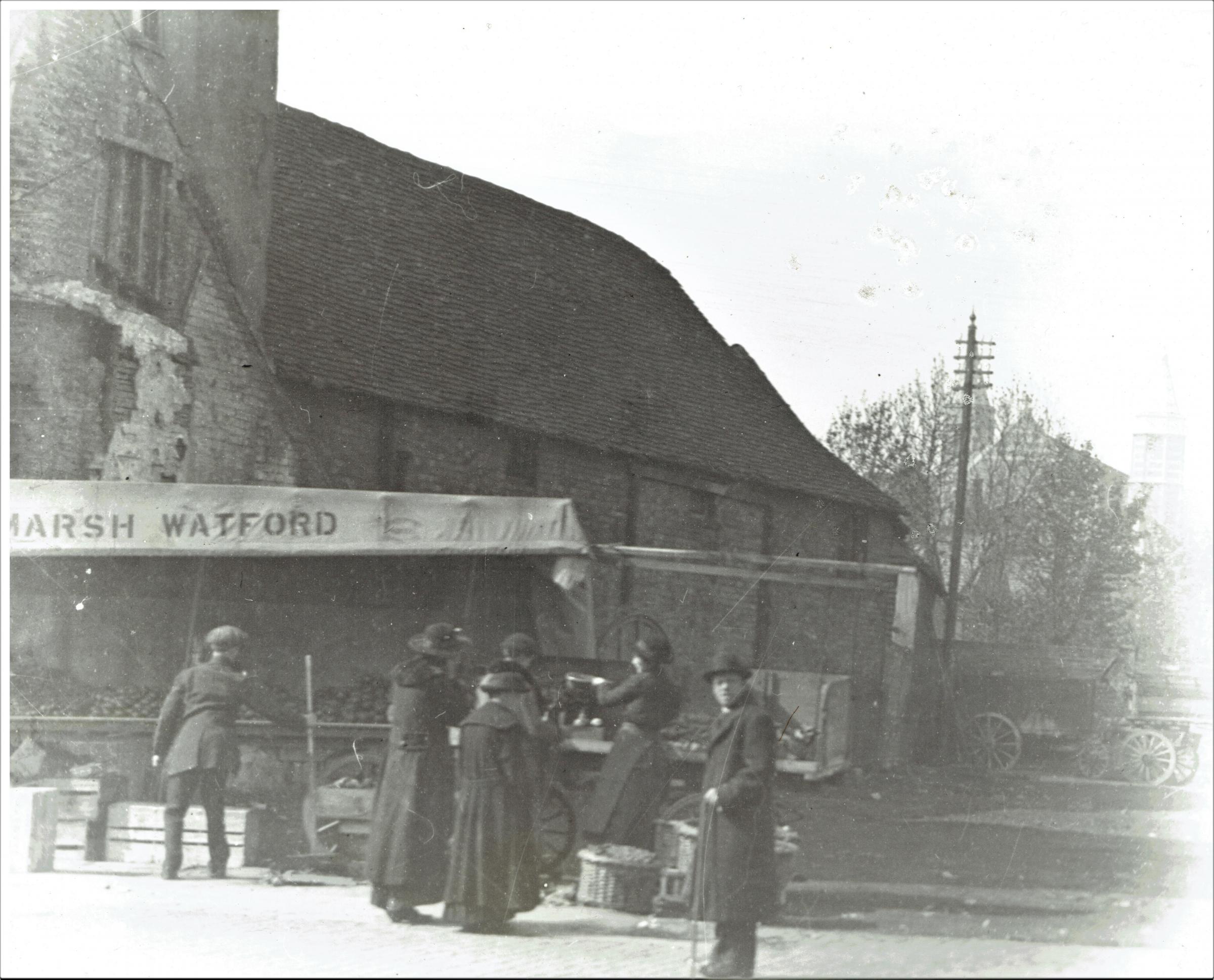 How Watford High Street looked before Tudor-style shops built