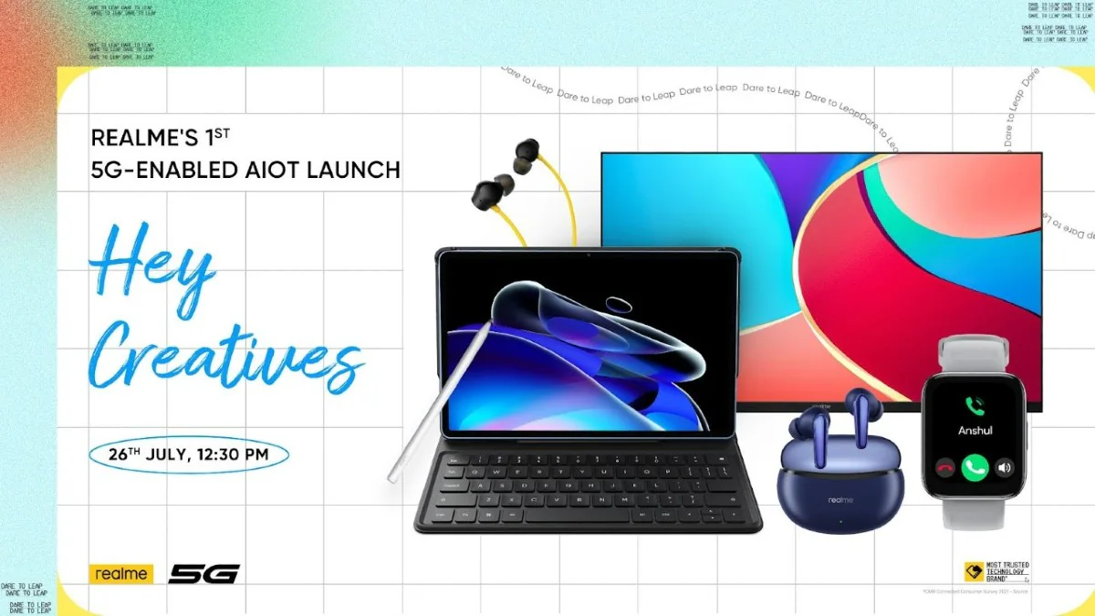Realme Pad X, Watch 3, More to Launch in India Today at 12pm: Details