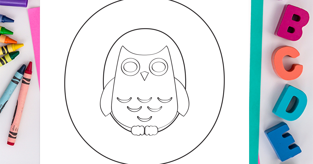 Letter O Coloring Page: Free Alphabet Coloring Page