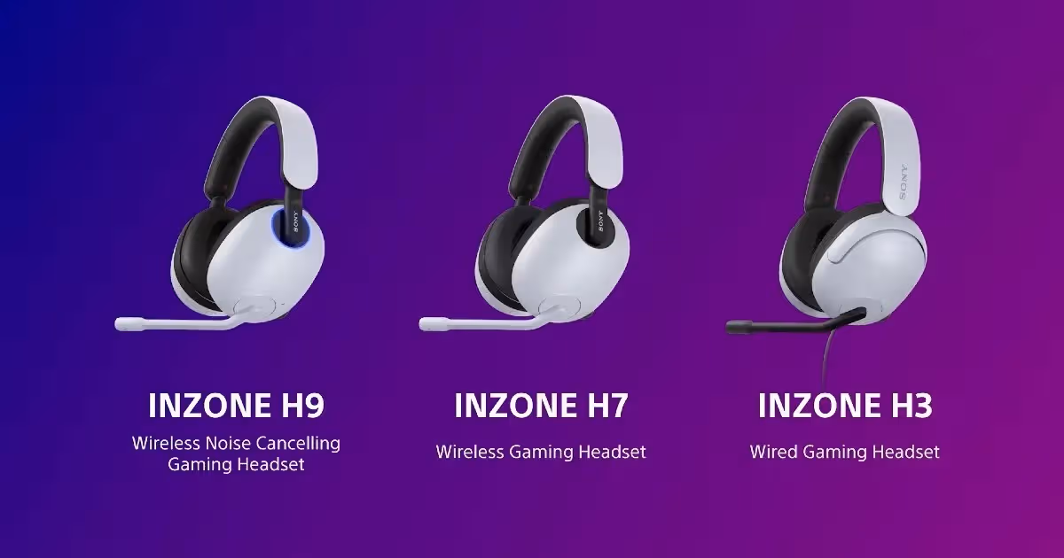 Sony Inzone H3, H7, and H9 headsets' India prices officially revealed