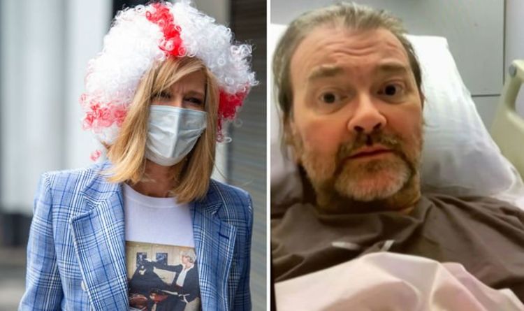 Kate Garraway puts on patriotic display ahead of Euros final after update on husband Derek