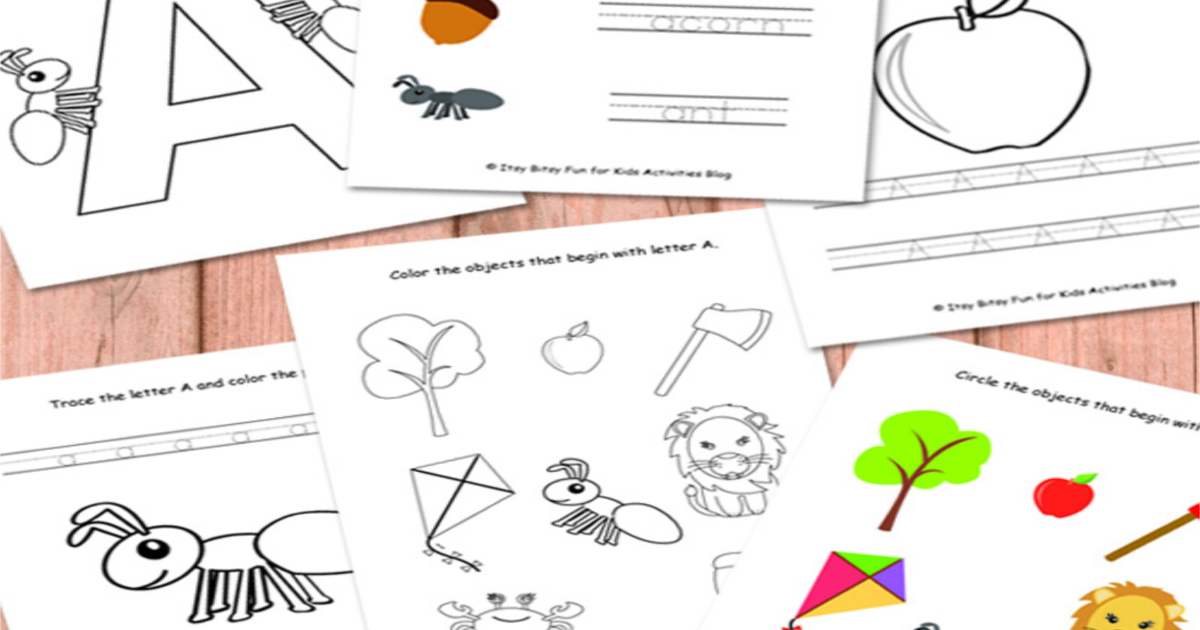 Fun Letter A Worksheets Printable Preschool Pack | Kids Activities Blog