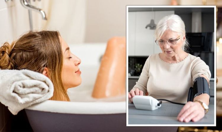 High blood pressure: The temperature of your bath could cause your reading to fluctuate