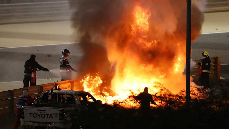 Roman Grosjean F1 crash: Car hit barrier at 119 mph, at a force of 67G