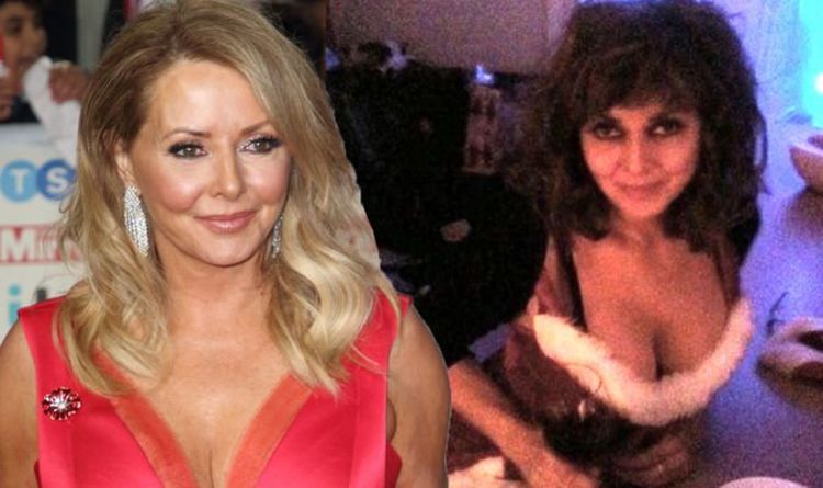 Carol Vorderman: Countdown star shares late-night boob-baring snap in saucy Santa dress