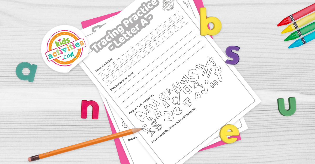 Free Letter A Practice: Trace it, Write it, Find it & Draw