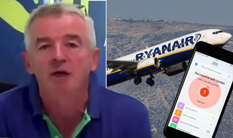 'Complete nonsense': Ryanair boss urges vaccinated passengers 'turn off' NHS tracing app