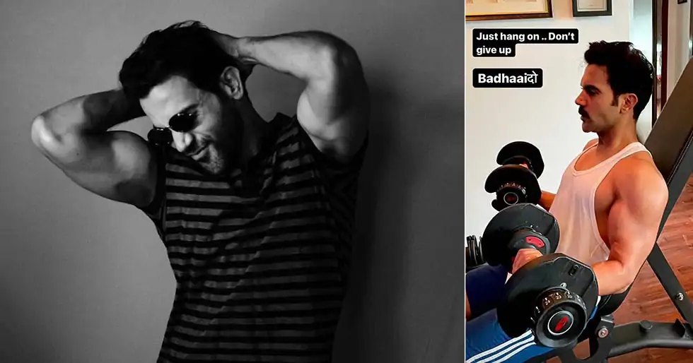 Rajkummar Rao beefs up for Badhaai Do and serves up some fitness motivation
