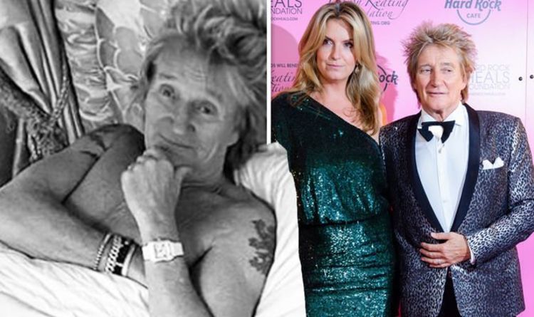 Rod Stewart's wife Penny Lancaster issues plea as singer warns 'no room' in marital bed