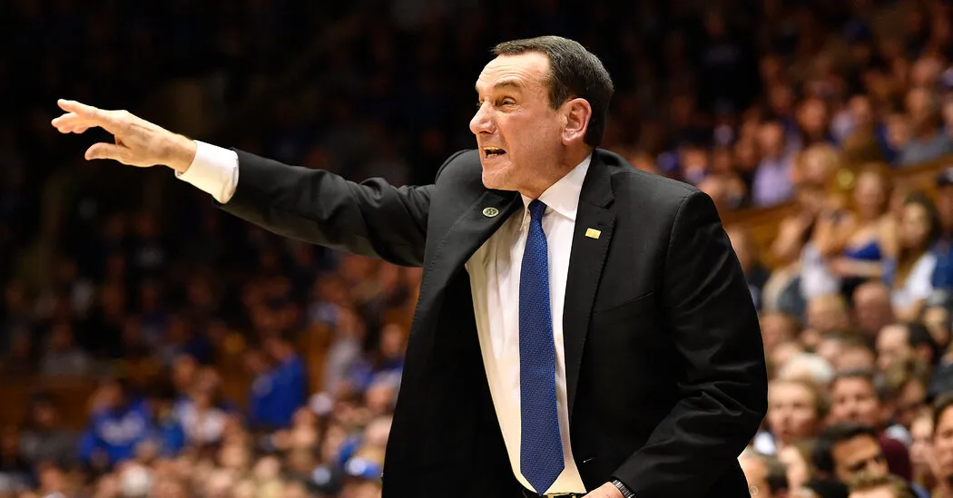 Mike Krzyzewski, Celebrated Duke Coach, Will Retire After Coming Season