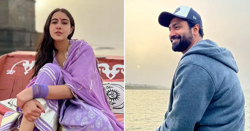 On Vicky Kaushal's birthday, Sara Ali Khan shares behind-the-scenes photos with him