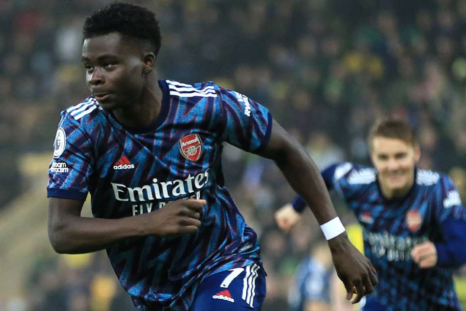 Norwich City 0-5 Arsenal: Saka at the double as Gunners thrash sorry Canaries