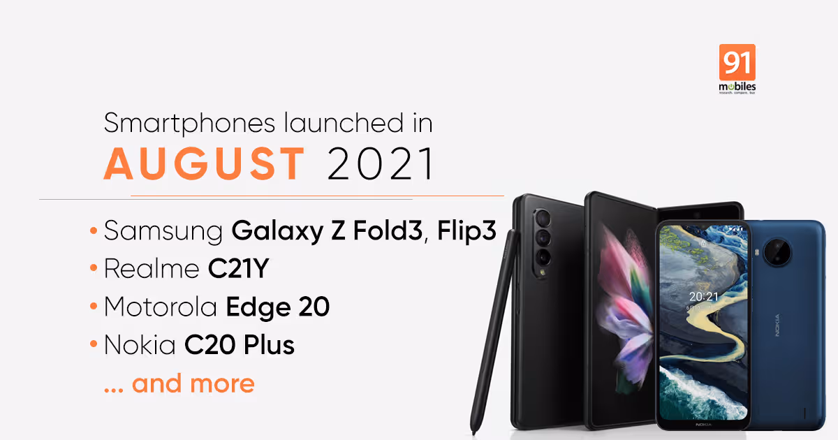 Smartphones launched in India in August 2021: Samsung Galaxy Z Flip3, Galaxy M32 5G, Motorola Edge 20, and mor