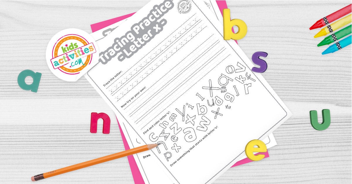 Free Letter X Practice: Trace it, Write it, Find it & Draw