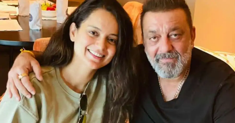 Kangana Ranaut met Sanjay Dutt in Hyderabad