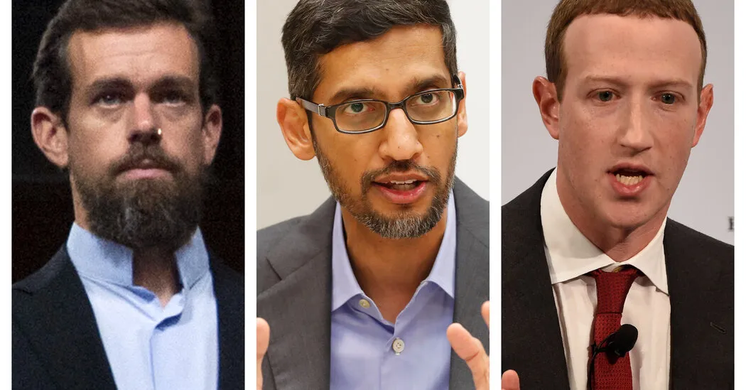 Facebook, Google and Twitter C.E.O.s return to Washington to defend their content moderation.