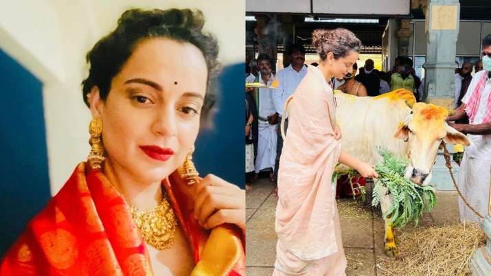 Kangana Ranaut visits Tirupati on New Year; says 'This year I want less FIR's & more love letters'; see pics