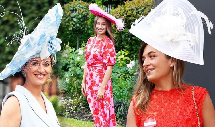Royal Ascot 2021: Guests don oversized feathers, bold colours & floral hats for final day
