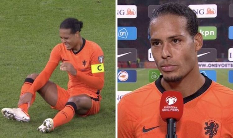 Liverpool star Virgil van Dijk provides update after injury scare on international duty