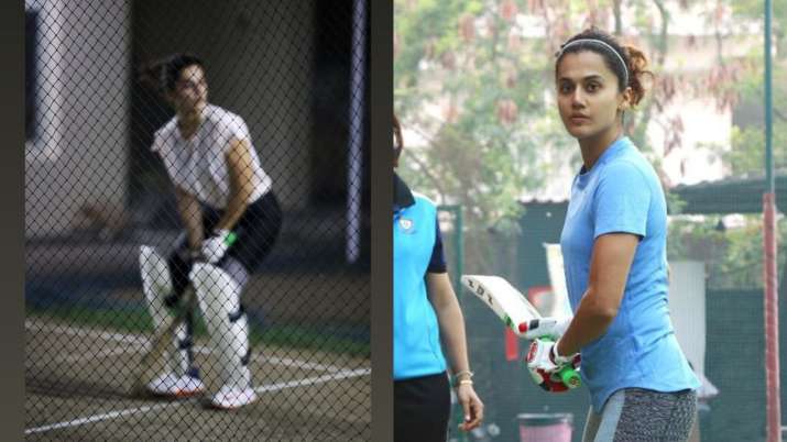 Taapsee Pannu works on her cricketing skills as she preps for Shabaash Mithu