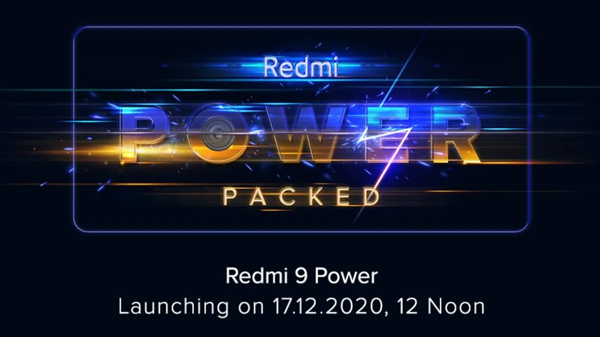 Redmi 9 Power Set to Launch in India on December 17