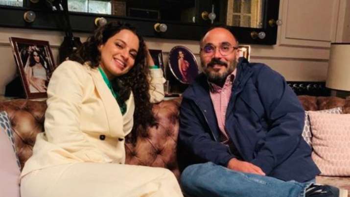 Kangana Ranaut hosts dinner evening for Tejas director Sarvesh Mewara. Check inside photos, videos
