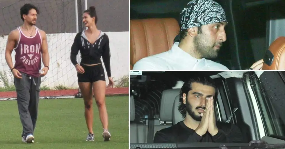 Ranbir Kapoor, Arjun Kapoor, Tiger Shroff, Ibrahim Ali Khan clicked at a football match practice