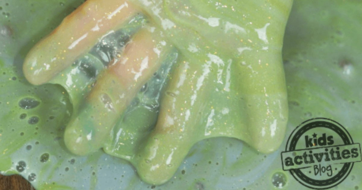 Silly Fake Snot Slime Recipe for Kids...EWWWW! | Kids Activities Blog