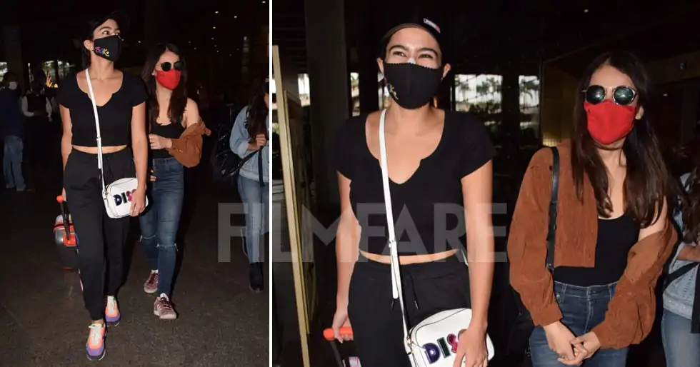 In pictures: Sara Ali Khan and Radhika Madan return from their trip to Ladakh
