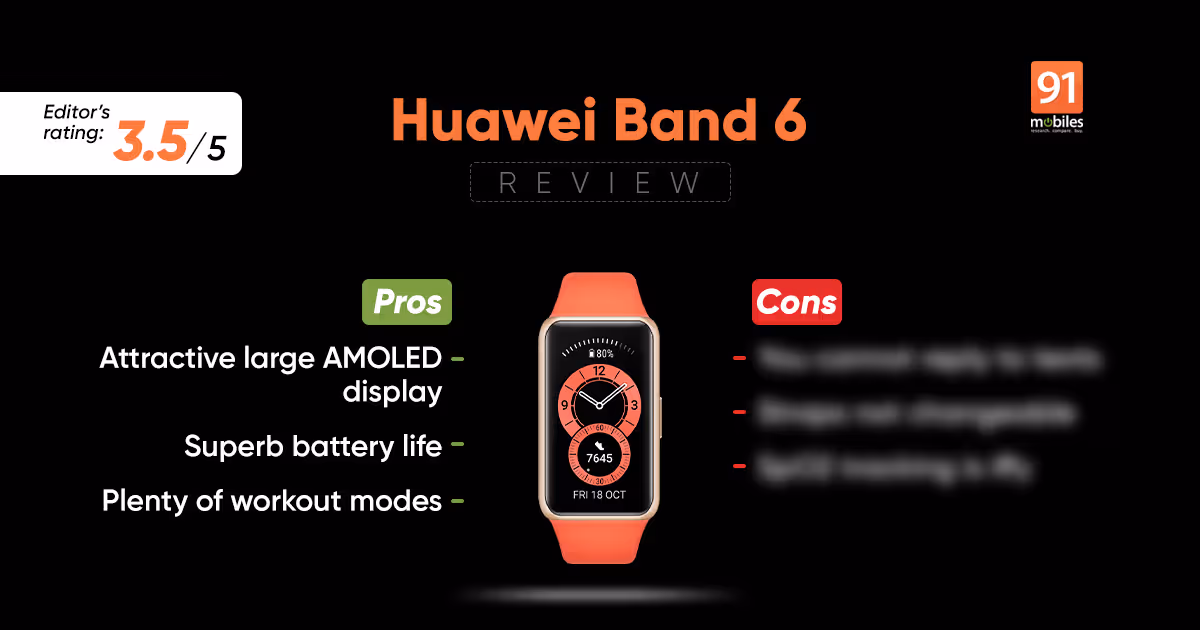 Huawei Band 6 review: looks like a smartwatch, works like a fitness band