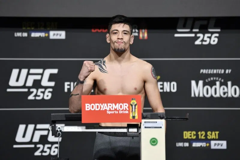 Watch: Brandon Moreno visits a Lego store to celebrate flyweight title win