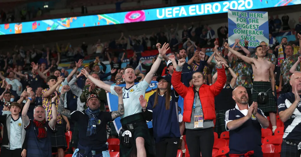 Crowds for European Championship soccer games are driving infections, the W.H.O. says.