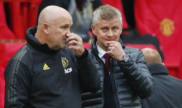 Ole Gunnar Solskjaer and Mike Phelan
