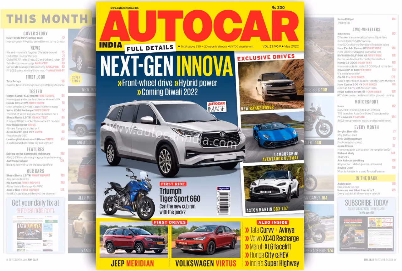 Autocar India May 2022 issue: All new Toyota Innova scooped, Volkswagen Virtus driven