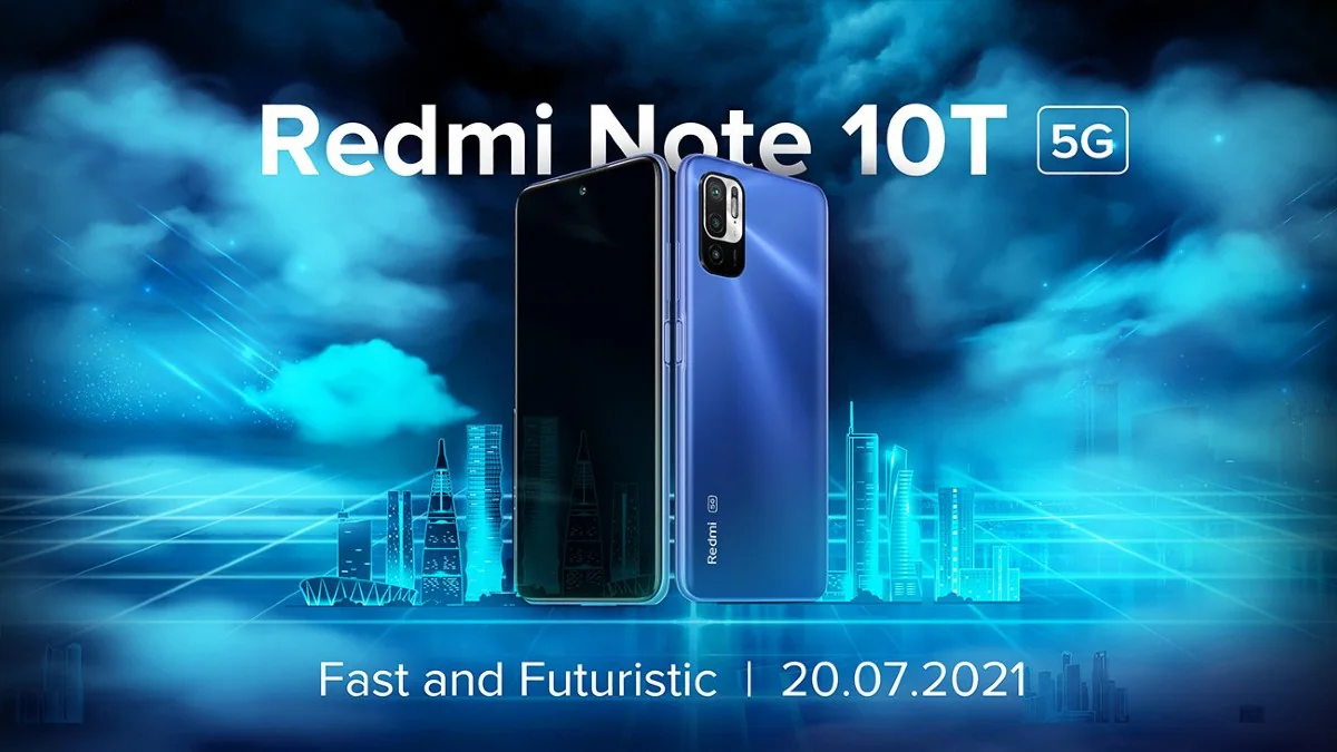 Redmi Note 10T 5G Set to Launch in India on July 20