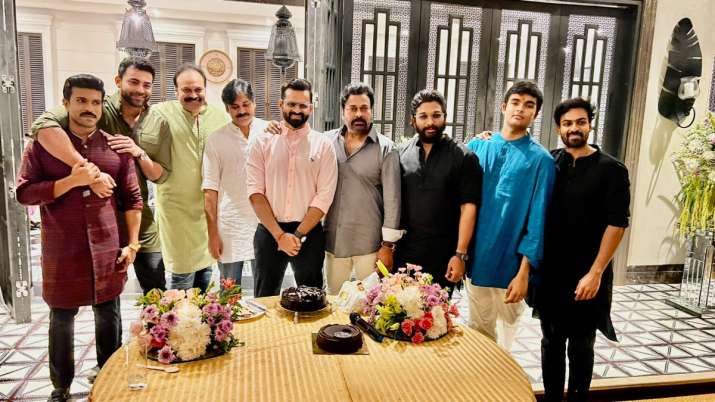 Sai Dharam's first appearance post accident with Chiranjeevi, Ram Charan & others sure to melt hearts