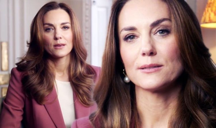Kate Middleton recycles pink M&S suit with pearl earrings for campaign video appearance