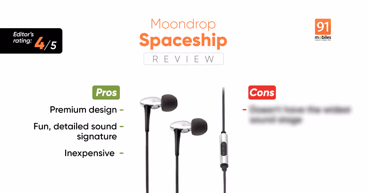 Moondrop Spaceship review: great-sounding earphones that won't break the bank
