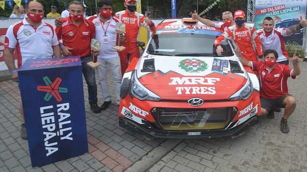 First-ever podium finish for Team MRF in ERC