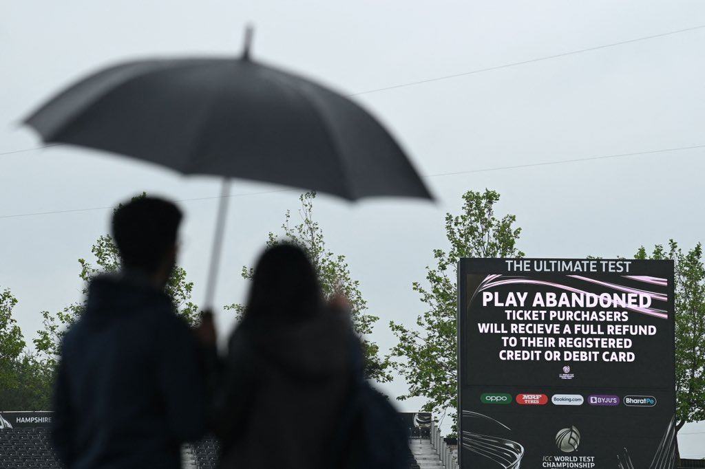 WTC Final: Rain continues to hamper game in Southampton, washes out day 4 without a ball being bowled
