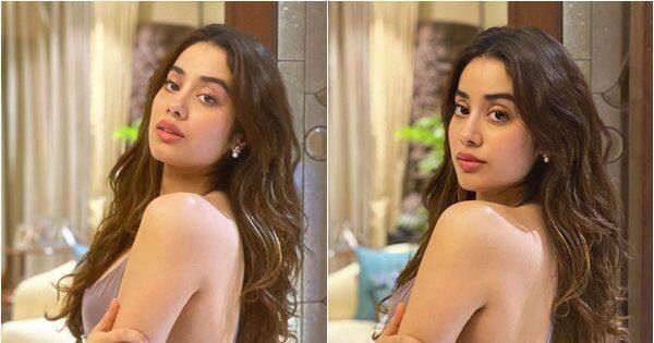 Janhvi Kapoor aces her style game in a spaghetti-strapped, backless slip dress with a plunging neckline — view