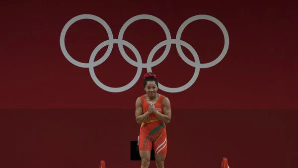 Mirabai Chanu wins silver in Weightlifting Women's 49Kg category