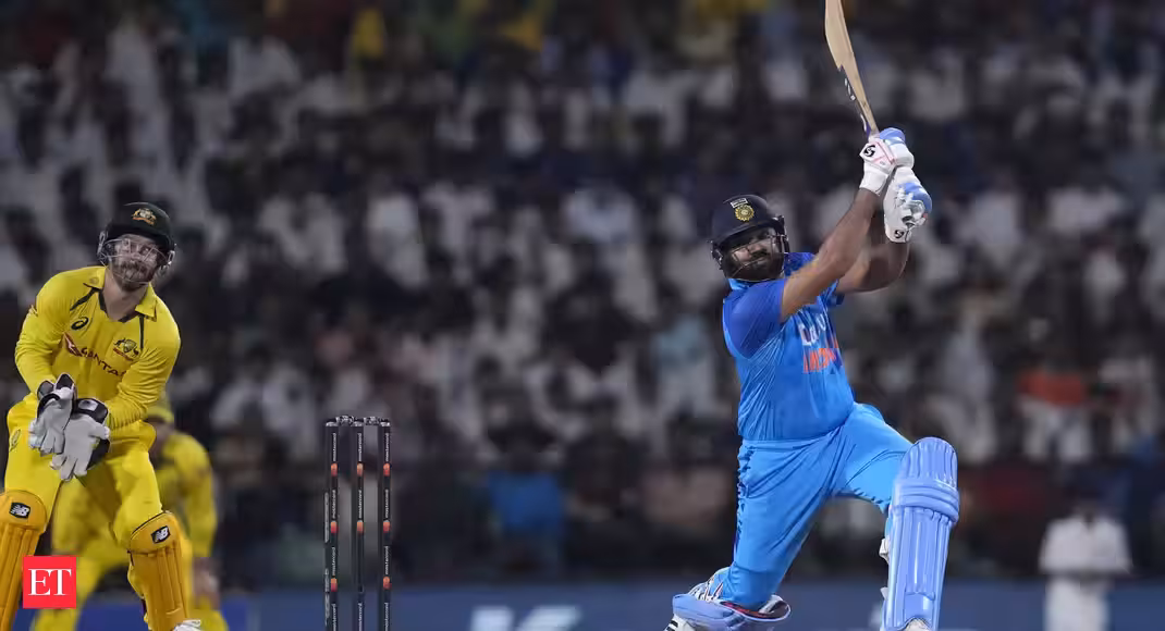 Six-hitting Rohit Sharma guides India to series-levelling 6-wicket win against Australia in second T20I