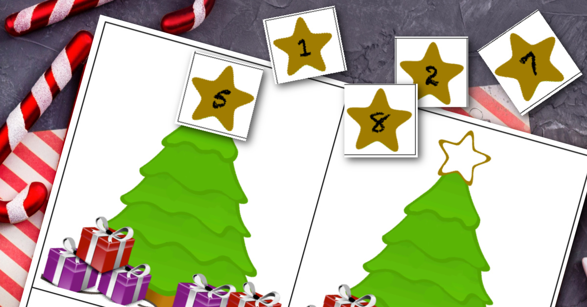 Learning to Count with Printable Christmas Math Worksheets