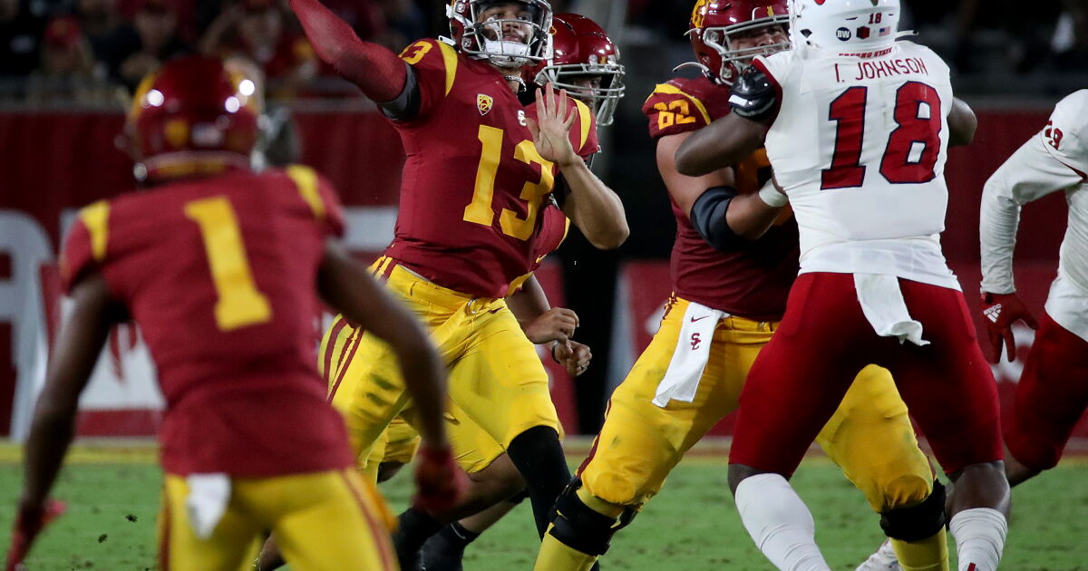 Hernández: Caleb Williams passed a modest test, but can he keep adapting to mask USC's flaws?