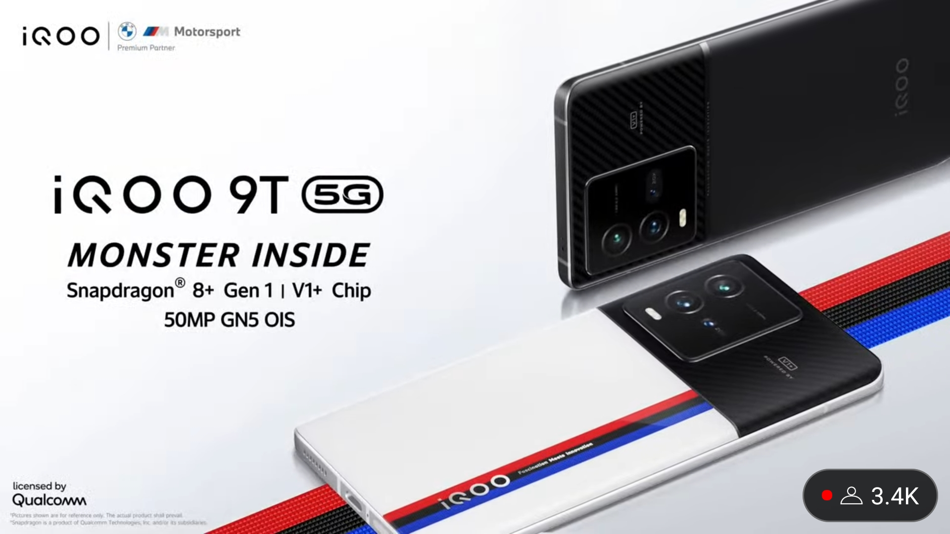 iQOO 9T 5G launched in India with Snapdragon 8+ Gen 1 SoC & 120W fast charging - Smartprix