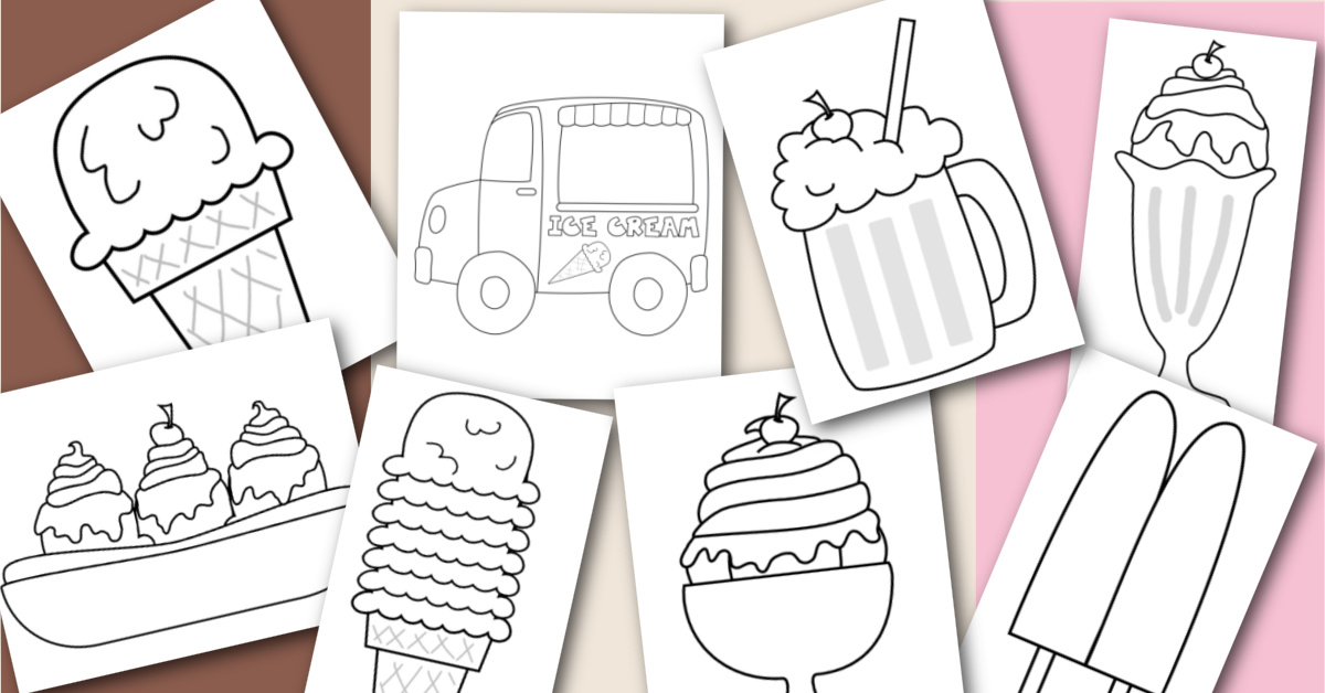 Free & Fun Ice Cream Coloring Pages You Can Print at Home