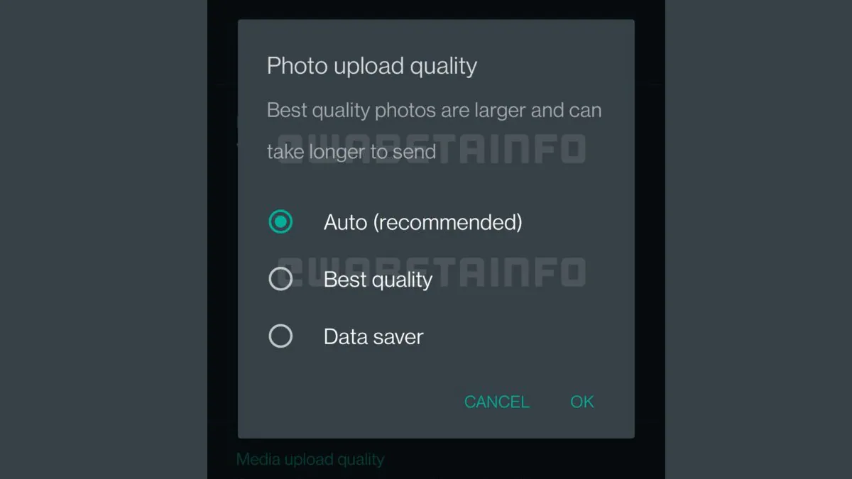 WhatsApp Testing Image Quality Settings to Help Users Send Sharper Photos